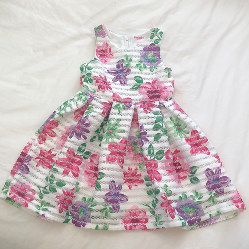Nannette Kids Floral Dress 4T Girls